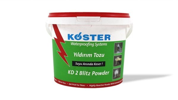 KÖSTER Yıldırım Tozu Şok Prizli Su Tıkaç Harcı 5 KG