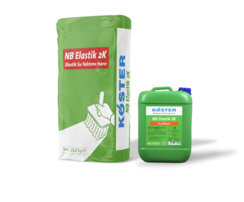 KÖSTER NB Elastik 2K Elastik Su Yalıtımı Harcı (2K) 25 kg torba ve 8 kg bidon (SET halinde)