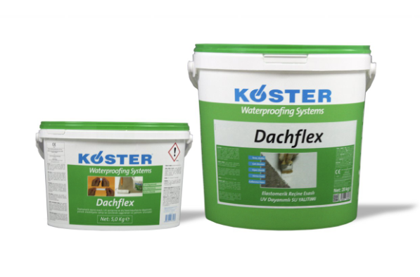 KÖSTER Dachflex Elastomerik Reçine Esaslı, UV Dayanımlı Likit Membran