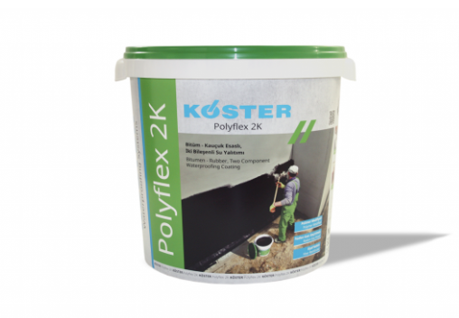 KÖSTER Polyflex 2K Kauçuk-Bitüm Esaslı, İki Komponentli Su Yalıtımı 32 KG
