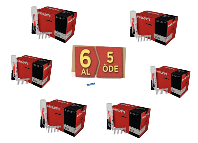HİLTİ GX3 6 AL 5 ÖDE 27 mx ÇİVİ + GC 42 GAZ TÜPÜ