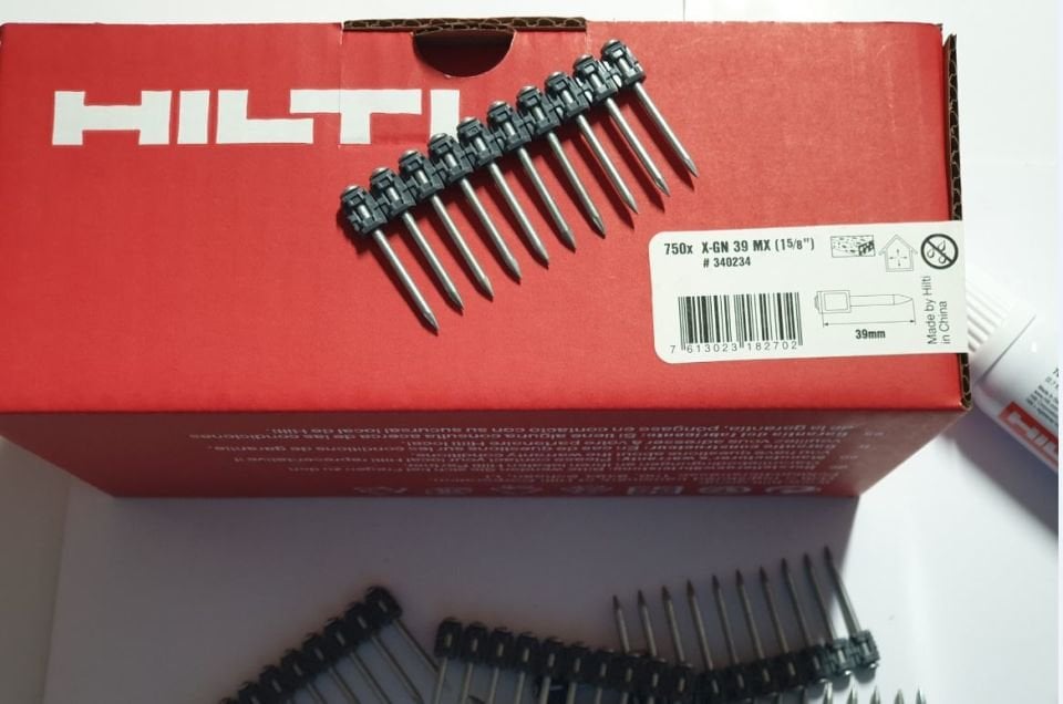 HILTİ 39 MX ÇİVİ 750 ADET + GAZ TÜPÜ GC 22