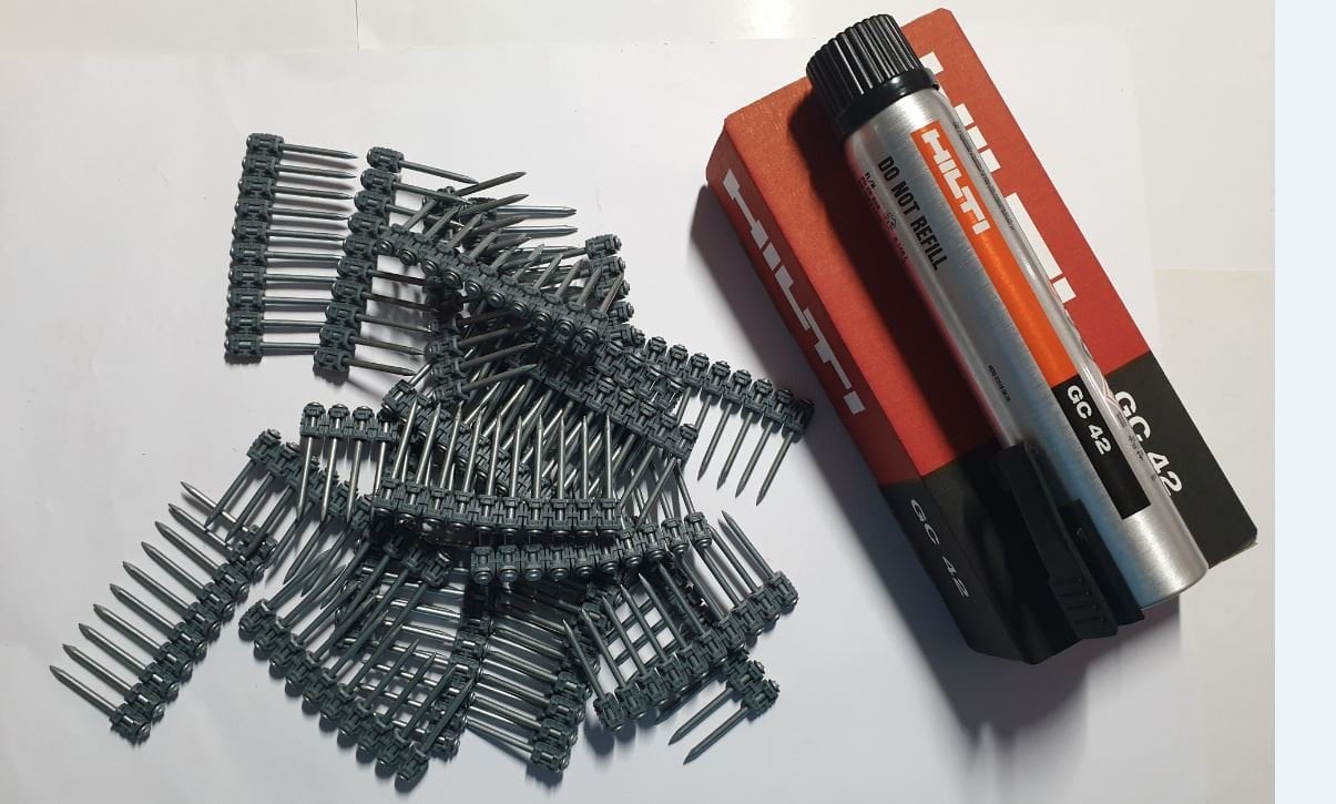 HİLTİ GX3 39 MX ÇİVİ 1200 ADET + GAZ TÜPÜ GC 42