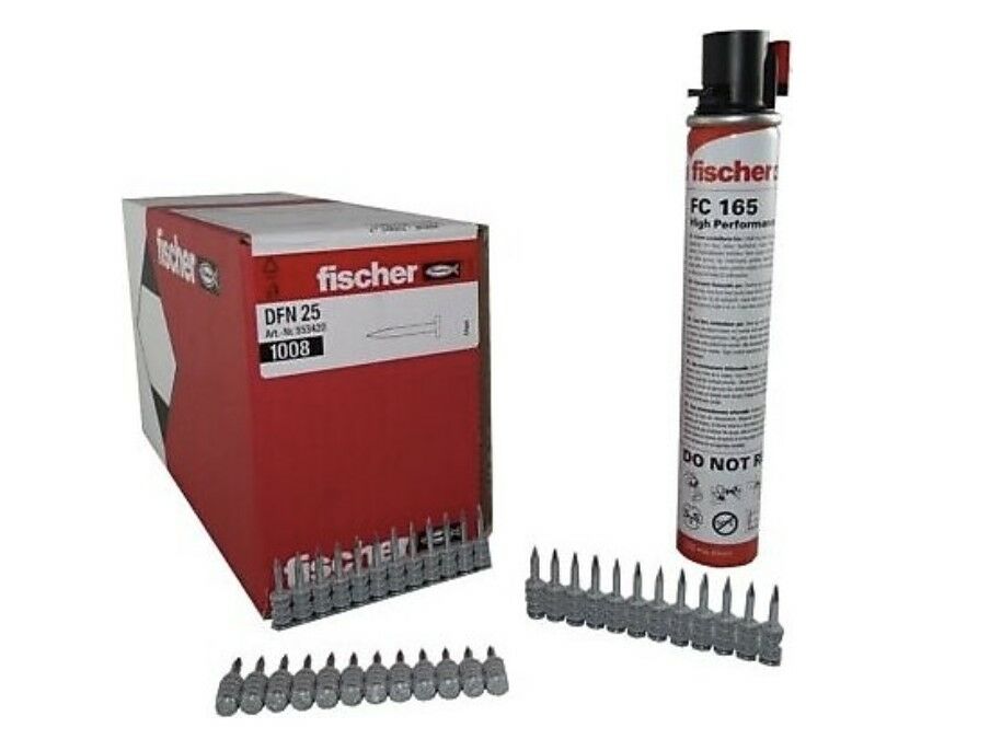 FİSCHER DFN 25 NP 1008 ADET ÇİVİ + FC 165 GAZ TÜPÜ