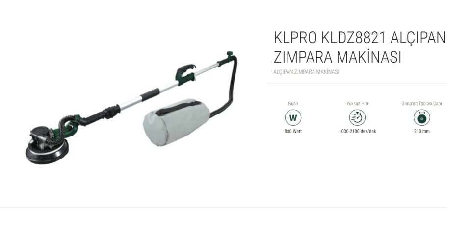 KLPRO ALÇIPAN ZIMPARA MAKİNASI ( KLDZ8821)
