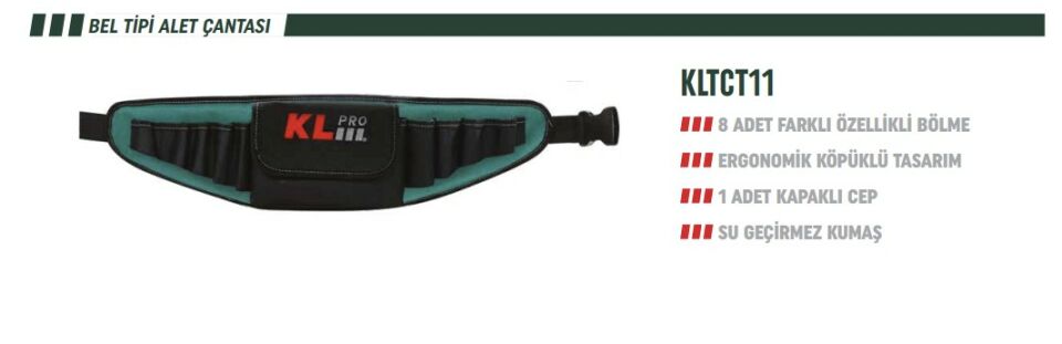 KLPRO KLTCT11 BEL TIPI ALET ÇANTASI ( BOŞ )