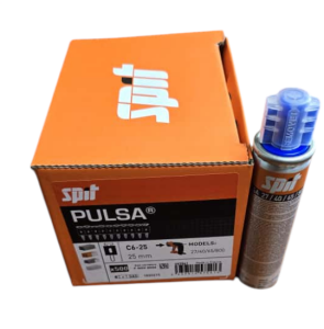 SPIT C6 25 mm ÇİVİ + P40 GAZ TÜPÜ 1 KOLİ (5000 AD.ÇİVİ + 10 ADET GAZ TÜPÜ)