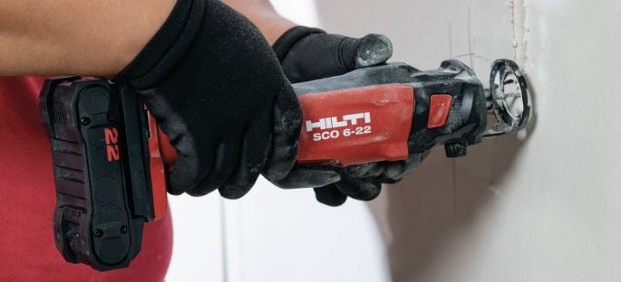 HİLTİ NURON SCO 6-22 AKÜLÜ ALÇIPAN KESME  kutu #2252194