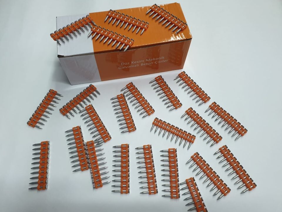 DÜZ KESİM MEKANİK GALVENİZLİ TABANCA ÇİVİSİ 24 MM
