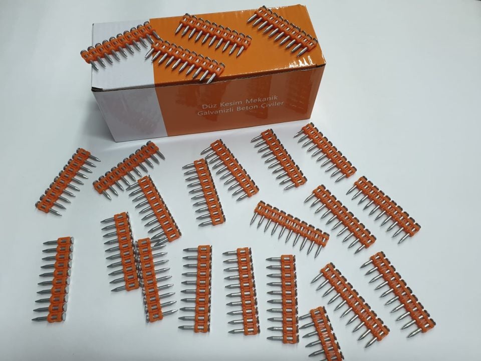 DÜZ KESİM MEKANİK GALVENİZLİ TABANCA ÇİVİSİ 24 MM