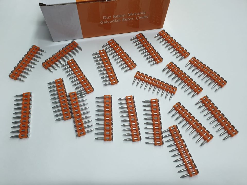 DÜZ KESİM MEKANİK GALVENİZLİ TABANCA ÇİVİSİ 24 MM