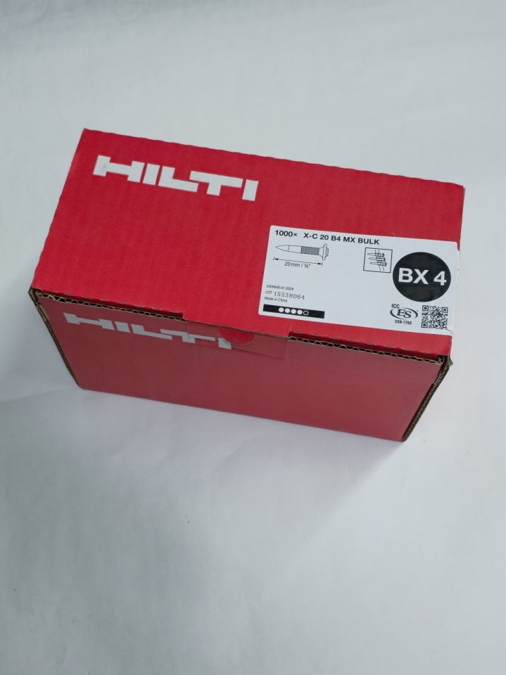 HİLTİ BX4 UYUMLU X-C 20 B4 MX BULK Beton çivileri (şeritli) 20 mm (1000 Adet)