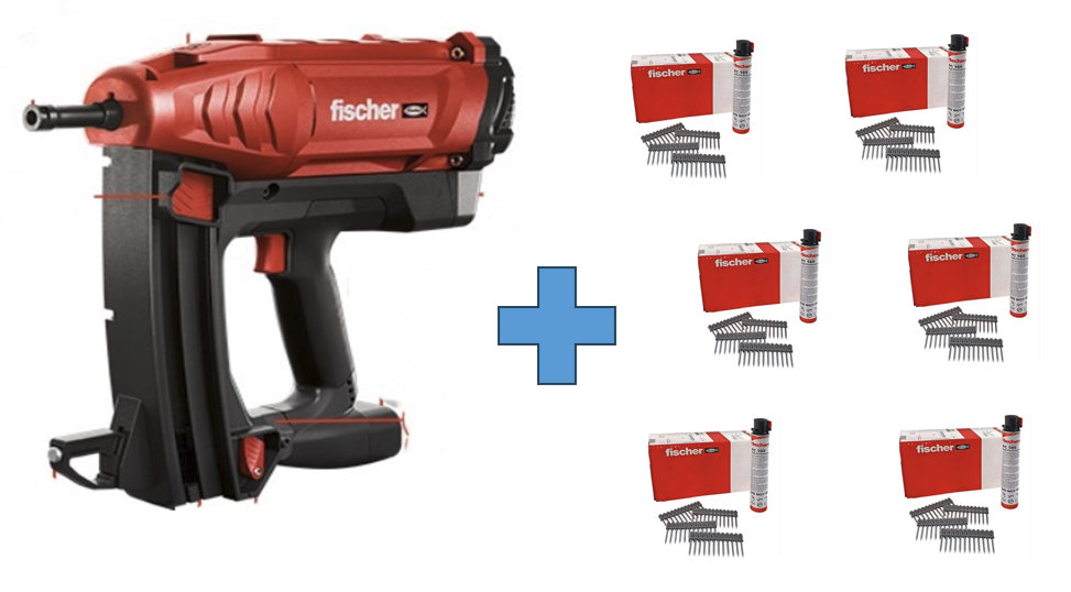 FİSCHER FGC100 GAZLI TABANCA + 1 KOLİ ÇİVİGAZ