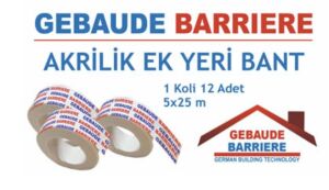 GEBAUDE AKRİLİK EK YERİ NEM BARİYER BANT 5/25