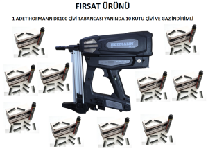 DK-100 GAZLI ÇİVİ ÇAKMA TABANCASI + 1 KOLİ ÇİVİ VE GAZ TÜPÜ