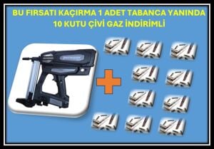 DK-100 GAZLI ÇİVİ ÇAKMA TABANCASI + 1 KOLİ ÇİVİ VE GAZ TÜPÜ
