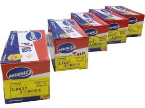 AKDENİZ PTNS 2.9X27mm ÇİVİ+GAZ (1 KOLİ)