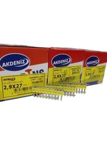AKDENİZ PTNS 2.9X27mm ÇİVİ+GAZ (1 KOLİ)