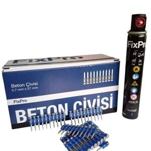 FİXPRO 27 mm Beton Çivisi 1 Kutu (Gaz Dahil)