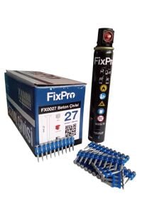 FİXPRO 27 mm Beton Çivisi 1 Kutu (Gaz Dahil)