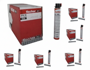 FİSCHER DFN 30 NP ÇİVİ + FC 165 GAZ TÜPÜ 1 KOLİ