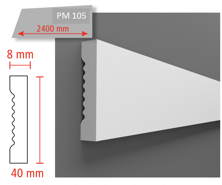 PM 111 40x08  mm POLİMER SERT  ÇITA