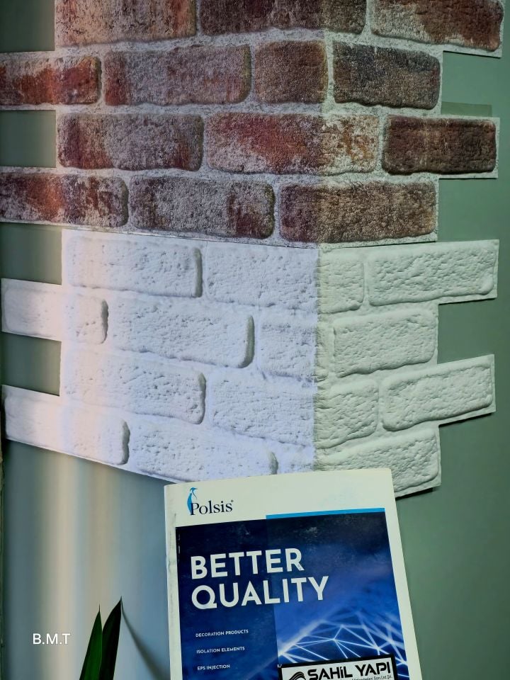 POLSTONE DUVAR PANELİ TAŞ GÖRÜNÜMLÜ KEÇE ÜSTÜ BASKI 5mm