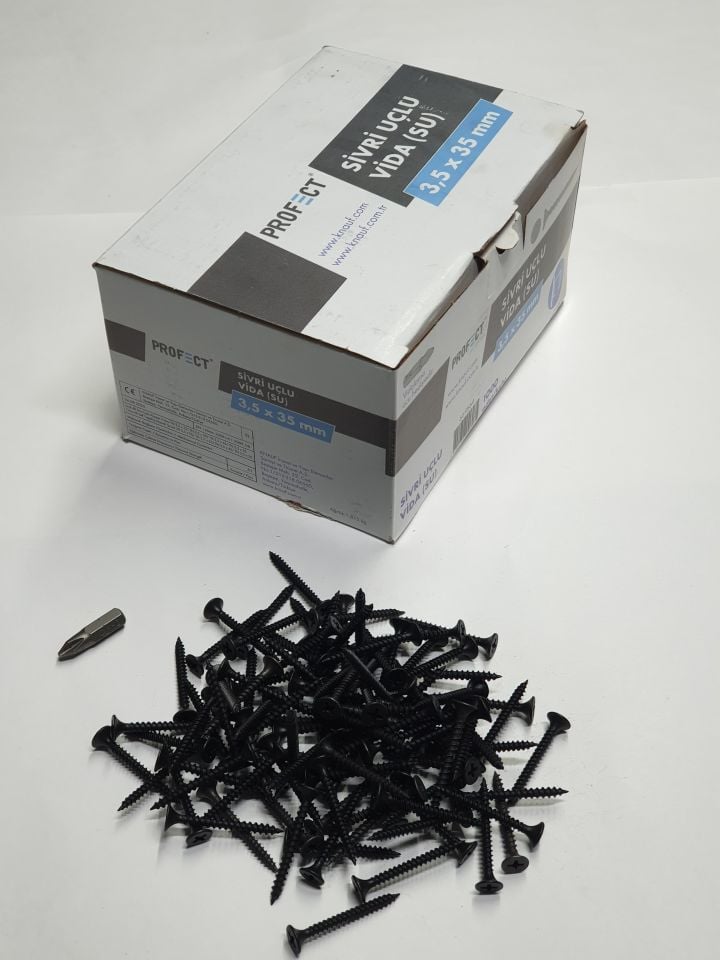 KNAUF 3,5X35 mm SİVRİ UÇLU PROFECT ALÇIPAN VİDASI