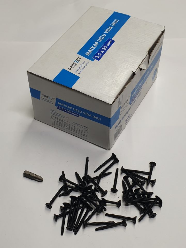 KNAUF 3,5X35 mm MATKAP UÇLU PROFECT ALÇIPAN VİDASI