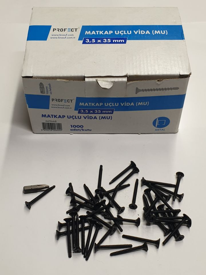 KNAUF 3,5X35 mm MATKAP UÇLU PROFECT ALÇIPAN VİDASI